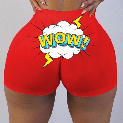 Wow Red Shorts